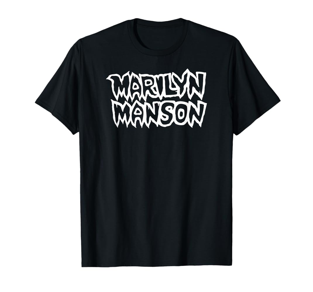 Amazon | Marilyn Manson – Logo Tシャツ | Tシャツ・カットソー